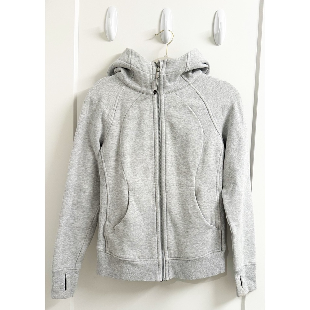 Lululemon Scuba Full Zip Hoodie - Gray - size 4 - Like New